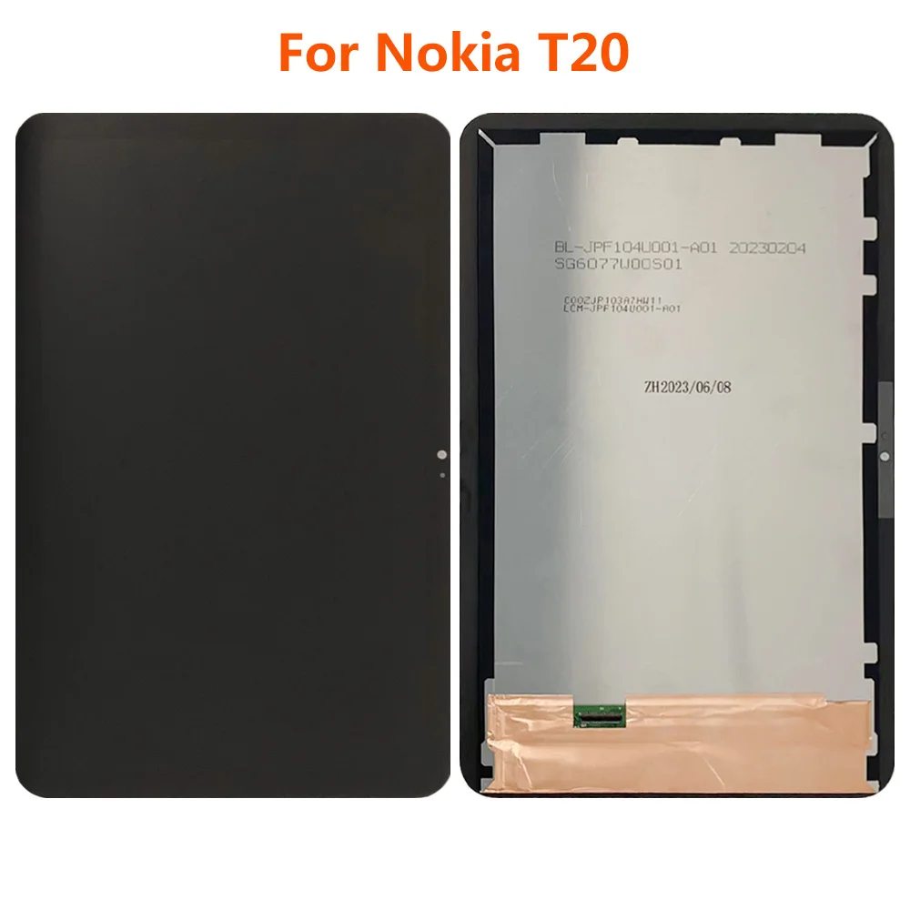 10.4'' Inch T20 Display For Nokia T20 LCD TA-1397 TA-1394 TA-1392 LCD Display Touch Screen Digitizer Assembly Replacement Parts