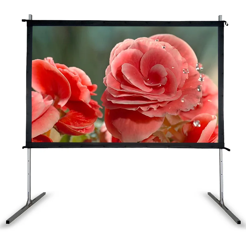 Simple ALR Anti‑Light 100 Inch 16:9/4:3 Projection Screen for Home Outdoor Office Folding Portable HD Projector Screen