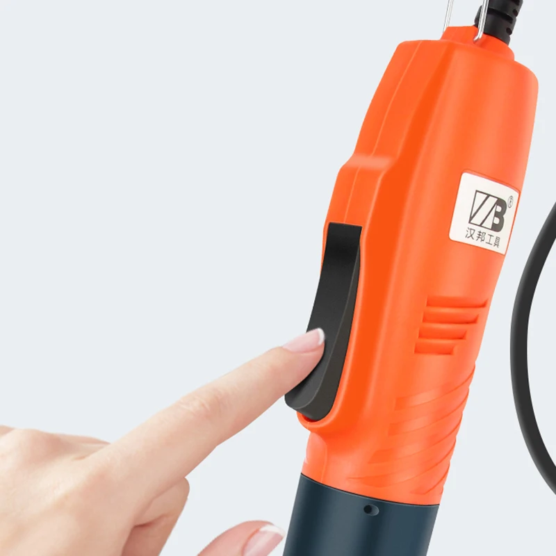 Industrial Electric Screwdriver 220V Direct Plug Electric Screwdriver Drill High Speed Adjustable Torque with Bits, Magnetizer