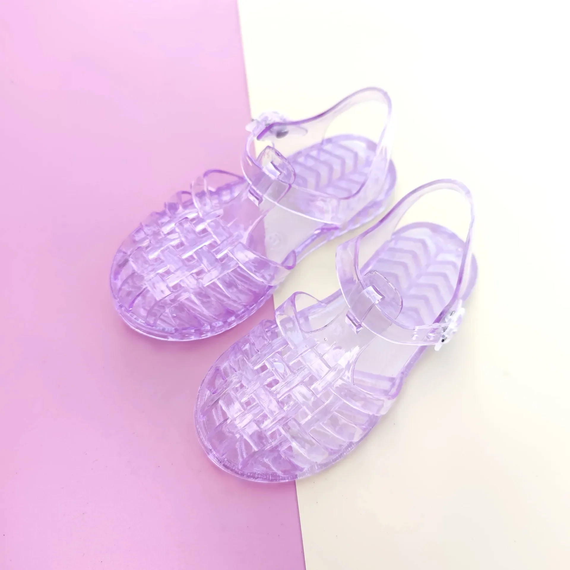 Summer New Kid Sandal Princess Crystal Shoes Baby Children Cave Shoe Jelly Glitter Shoe Girl Roman Beach Sandal Toddler Slippers