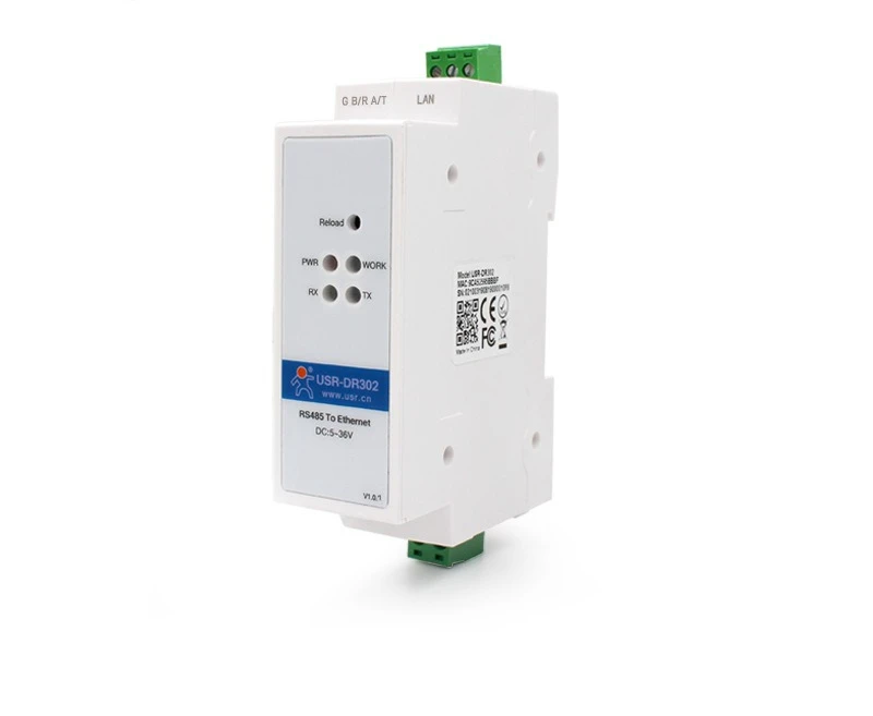 Rail Type Serial Port Server RS485 To Ethernet Network Port Industrial Networking Module