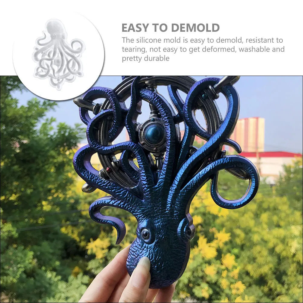 

Octopus Shaped Silicone Mold Durable Flexible DIY Epoxy Resin Casting Mold Art Craft for Home Decoration Octopus Silicone Molds