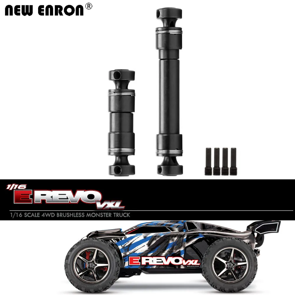 NEW ENRON #7151 #7250R Hard Steel Main Center Driveshafts CVD Drive shafts for RC Car 1/16 Traxxas Mini E-Revo VXL SUMMIT SLASH