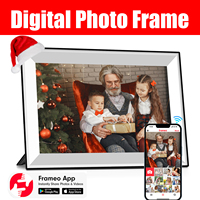 Frameo 10.1 Inch WiFi Digital Picture Frame 1280x800 HD IPS Touch Screen Digital Photo Frame Electronic 32GB Memory Auto-Rotate