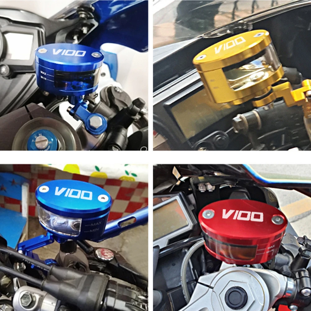 Motorcycle Motorbike Brake Clutch Tank Cylinder Fluid Oil Reservoir Cup Accessories For Moto Guzzi V100 V 100