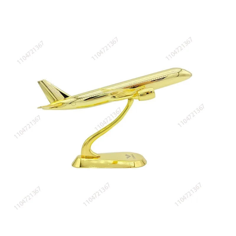 

C919 16.5cm Metal Plane Model Gold Plated