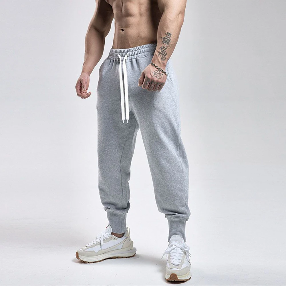 Stretch Sweatpants Men's Threaded Trousers Basketball Training Pants Invisible Open Crotch Outdoor Sex Fitness Jogging Pant