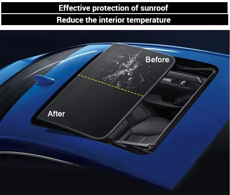 Tpu Paint Protection Film Sky Blue Sunroof Film High Transparency Safety Sun Roof Film for Car Skylight Window Sunroof Ppf Tpu