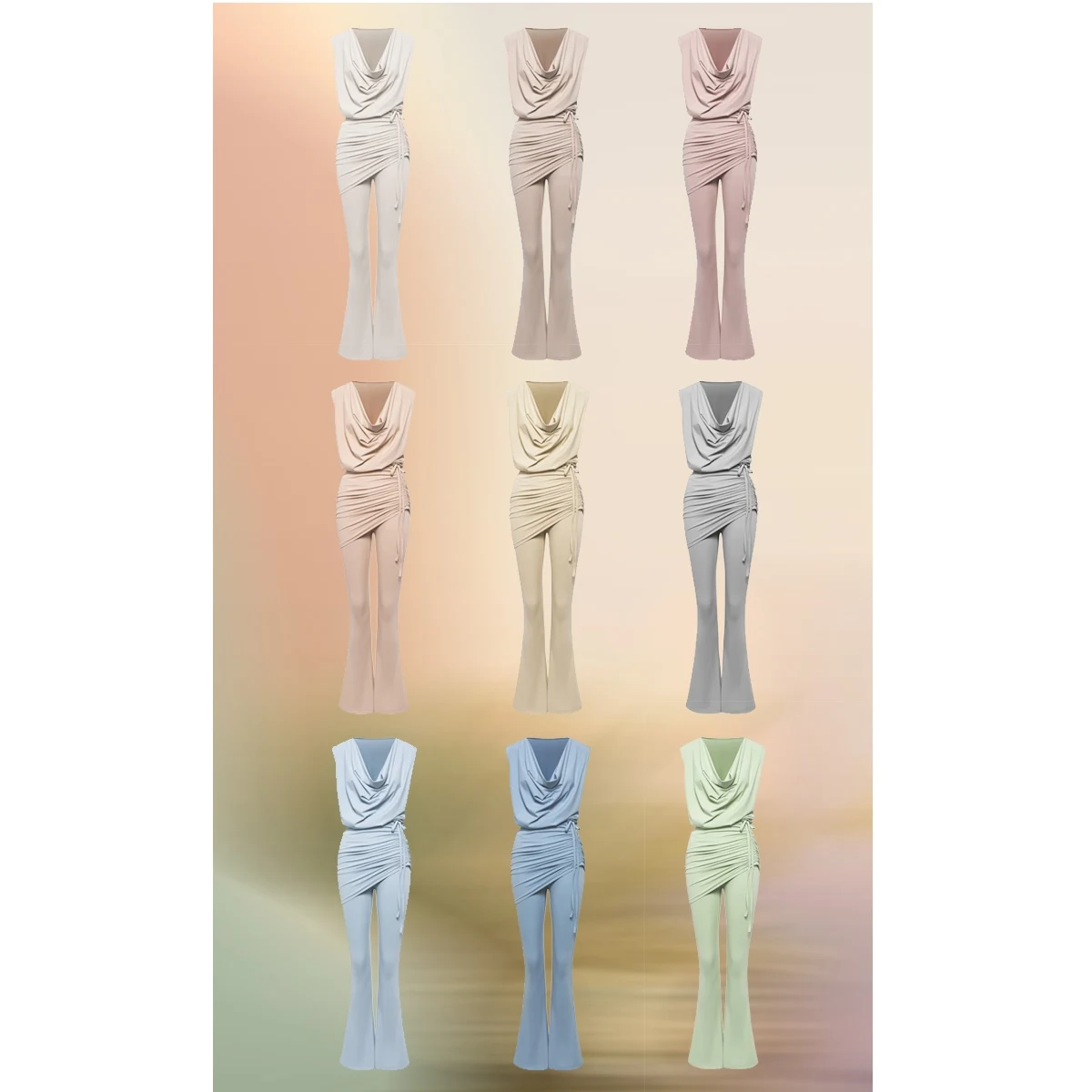 2025 جديد DUYQ المرأة اللاتينية فستان رقص أزياء مسرحية بلا أكمام السراويل العليا سبليت دعوى تشاتشا رومبا فستان اللاتينية ارتداء DN21416