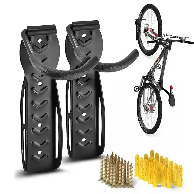 Wall Mount Bike Hook Bicycle Parking Racks Wall Fixed Hook Rack Mountain Folding Hook Display Road Parking Rack Accessories