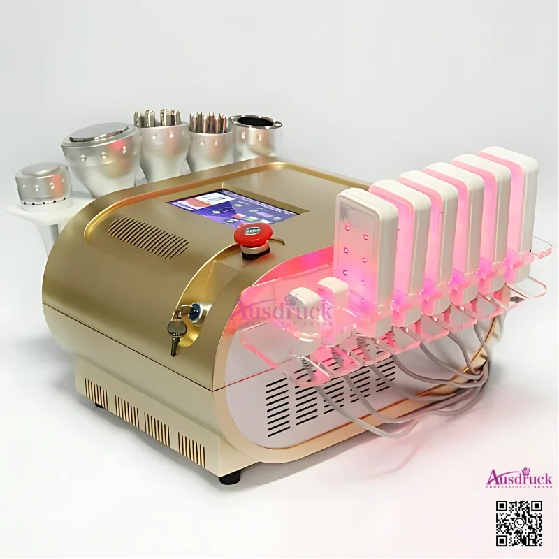7in1 Vacuüm Radiofrequentie Lipo Laser Cavitatie RF afslankmachine Foton LED Lipolaser apparatuur voor gewichtsverlies CE