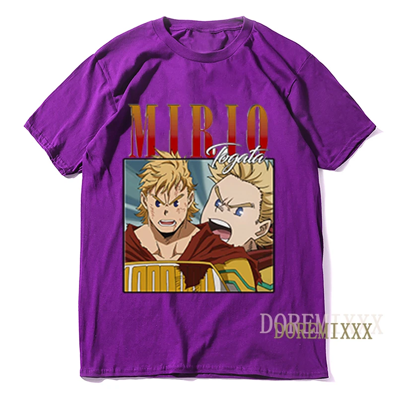 2022 Harajuku TShirt Anime My Boku No Hero Academia Tshirts Men MIRIO TOGATA O-neck Women T-shirt Casual Funny Tops Graphic Tees image 3