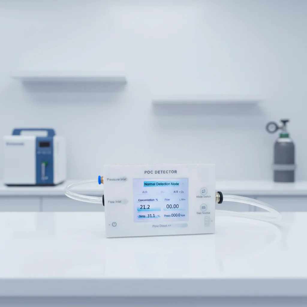 Pulse & Continuous Flow Oxygen Tester - Essential Verification Device For Respiratory Equipment
