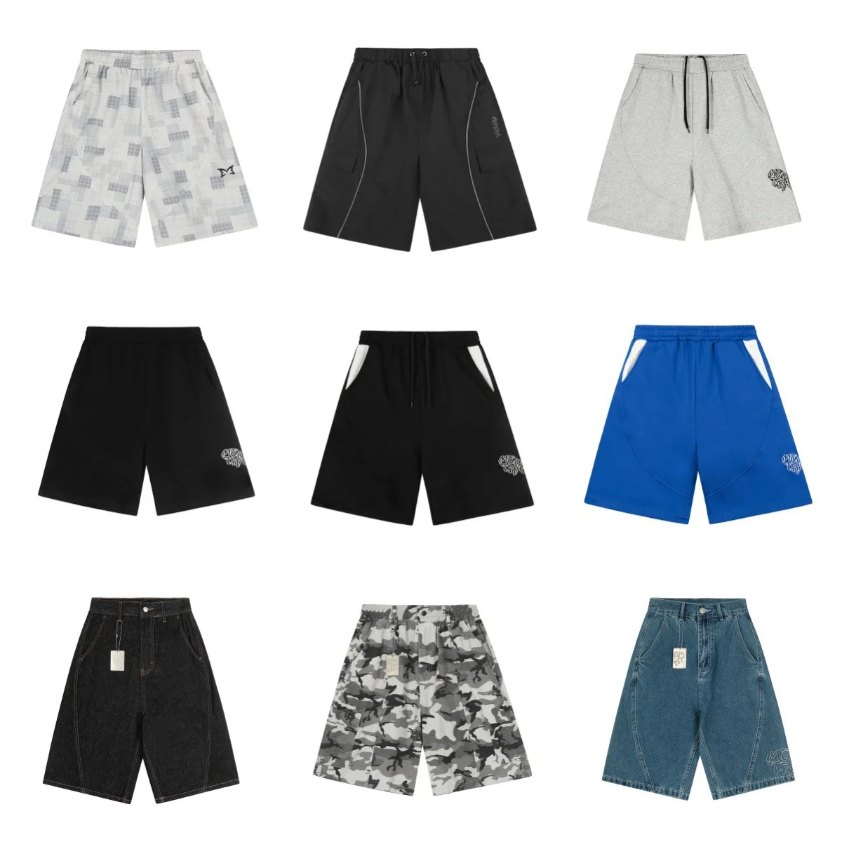 Casual Loose American Streetwear Style Mertra Summer New Short Pants Versatile Comfortable Cotton Material Low Waist Design