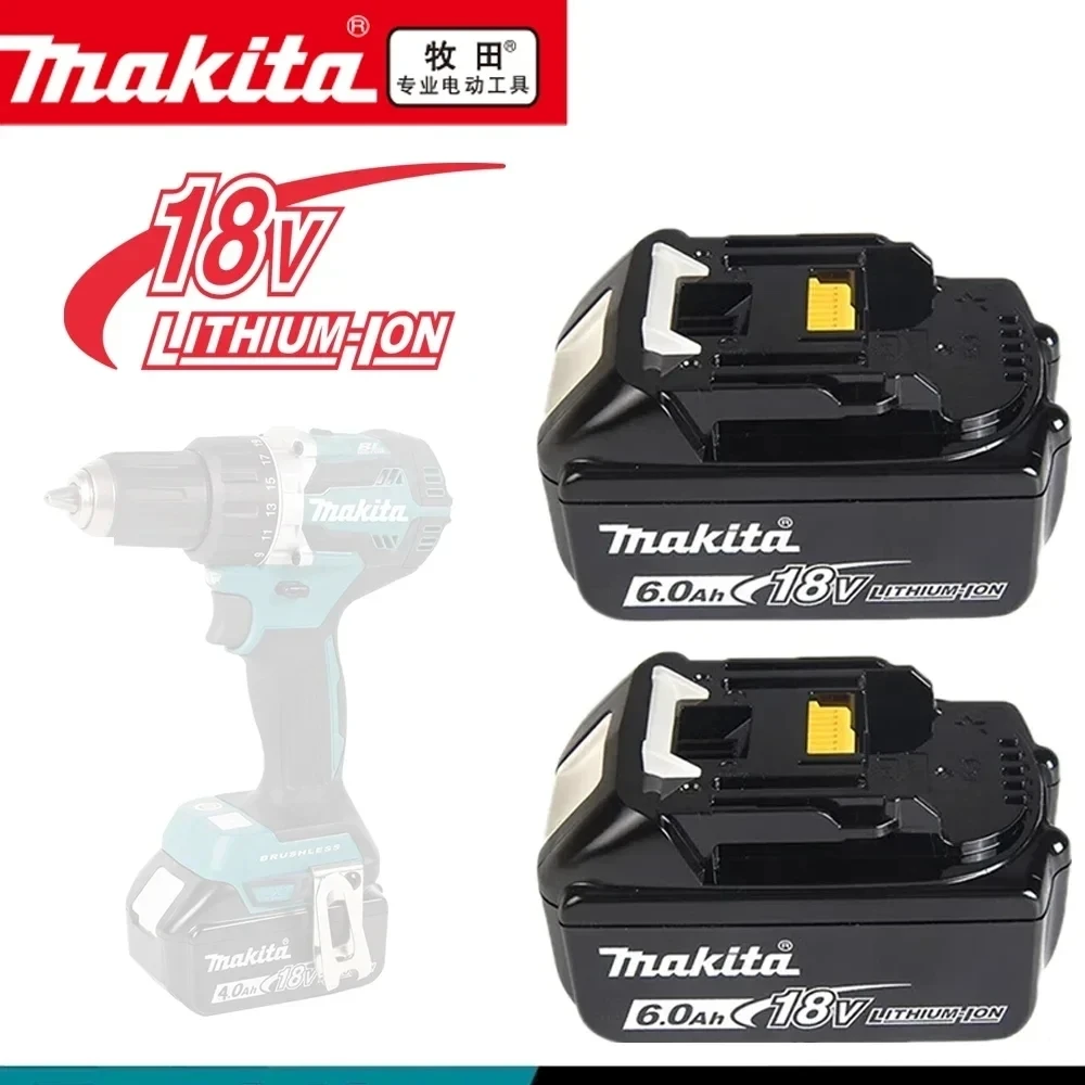 

100% Оригинальный Makita 6Ahfor Makita 18V батарея BL1840 BL1830B BL1850B BL1850 BL1860 BL1815 сменная литиевая батарея