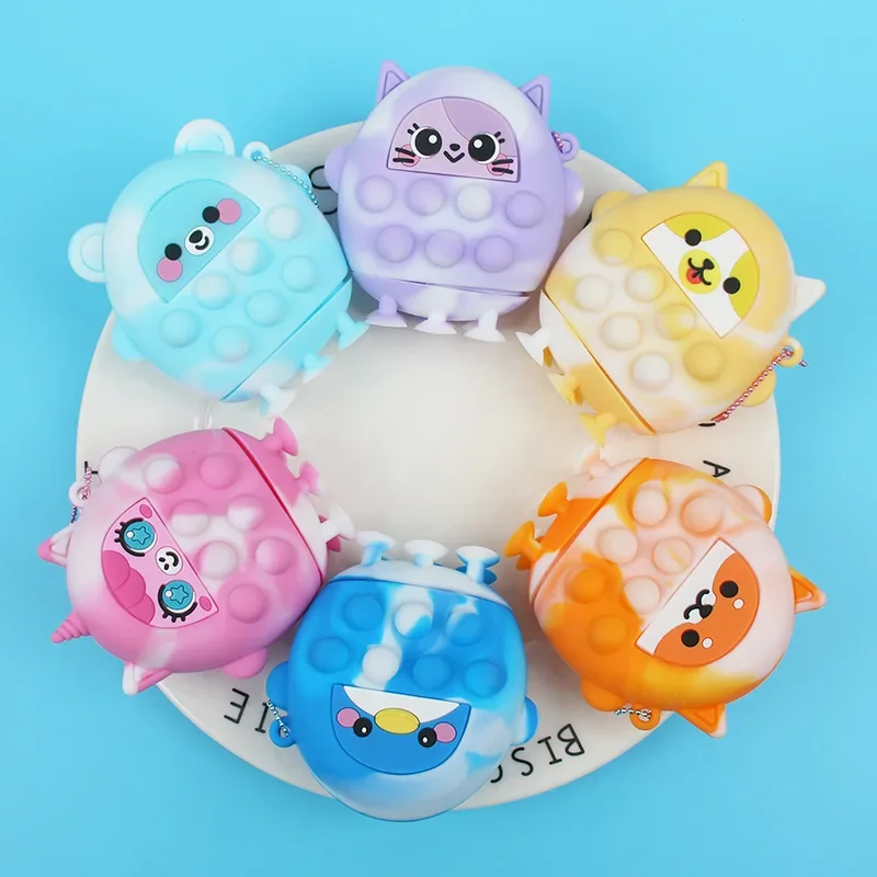 

2023 New Decompression Cute Cartoon Pinch Music Bubble Music 3D Three-dimensional Sucker Children's Parent Child Interactive Toy