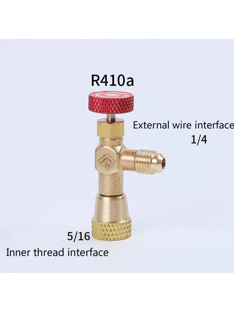 HS R410a R22 Refrigeration Tool Air conditioning Safety Valve Adapter Fitting 1/4\