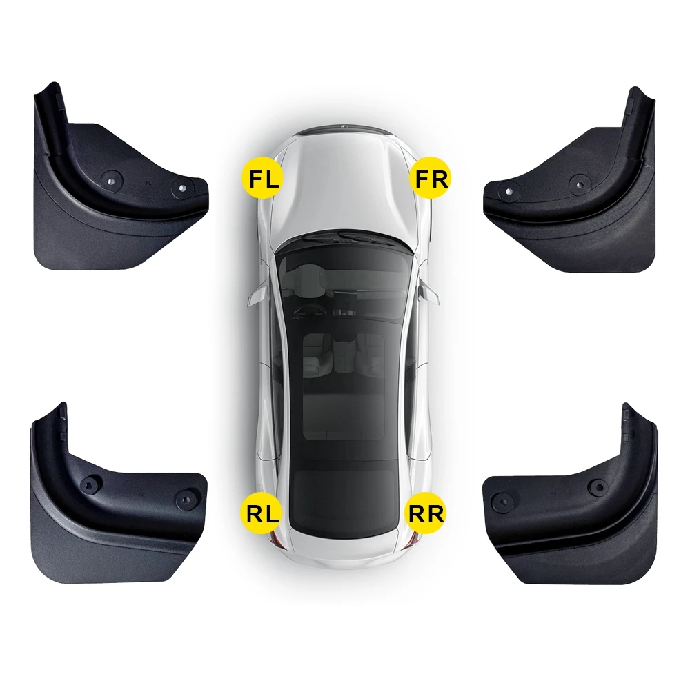 Mudflaps For Tesla Model Y L YL 2026 Long Wheelbase LWB Splash Guards Front Rear Wheel Fender Protection Accessories 4PCS