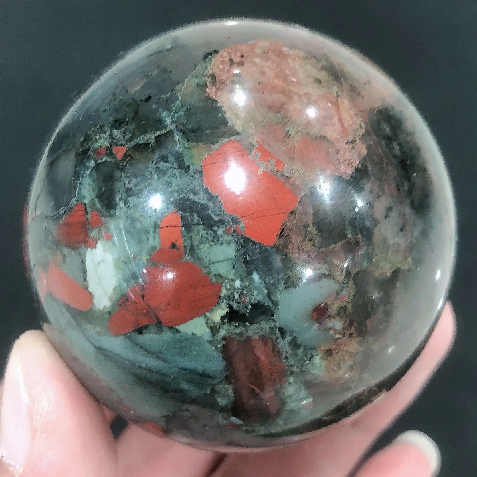 

Natural Crystals Quartz Africa Dragon Blood Sphere Ball Energy Reiki Stones Home Office Aquarium Decoration Accessories Gemstone