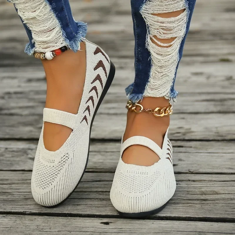 Baskets élastiques pour femmes, chaussures respirantes vintage, 2023