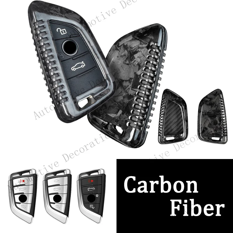 Z+ Carbon Fiber Car Key Fob Case Cover For BMW  M Style 2 5 6 7 X1 X3 X5 X6 F15 G30