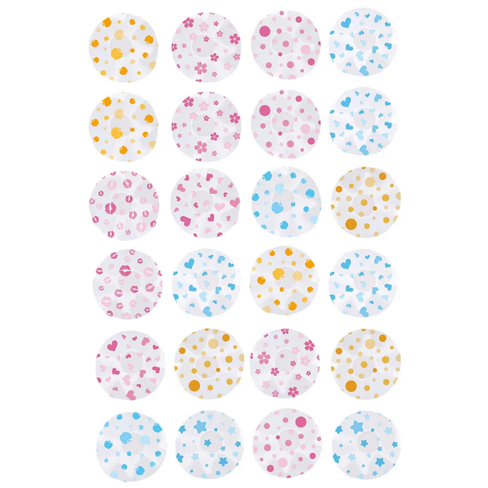 

24Pcs Reusable Shower Hat Waterproof Bath Cap Elastic Fit for Long Hair Women Lightweight Foldable Travel Showering Makeup