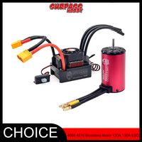 Surpass Hobby KK Waterproof Motor+ESC Combo - 4068/4076 Brushless Motor with 120A/150A ESC for 1/8 RC Drift Racing Car