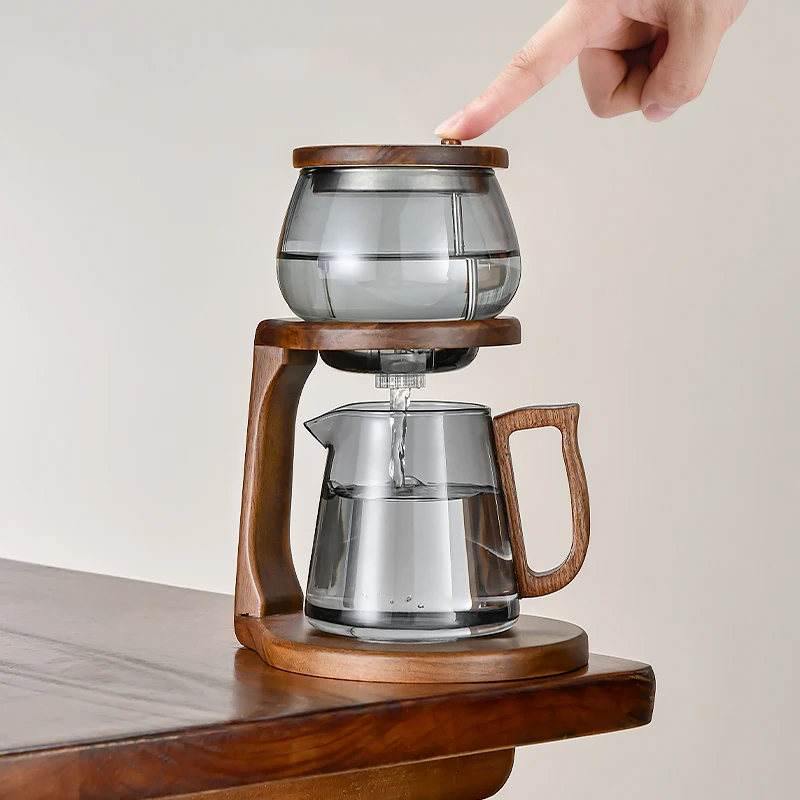 

Chinese Style Tea Making Artifact High-End Glass Teapot For Household Use Automatic Tea Set For Lazy People Separation