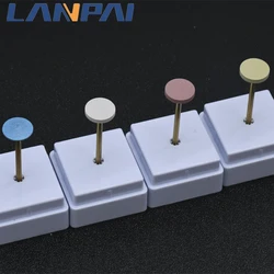 1pcs Lanpai Dental Rubber Diamond Grinding Head  ceramic Diamond Instruments For Zirconia Polishing Drills