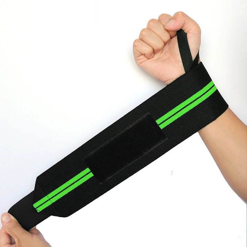 1 Pair Wristband Wrist Support Straps Extra StrengthWeight Lifting Gym Training Wrist Brace Straps Wraps Crossfit Powerlifting