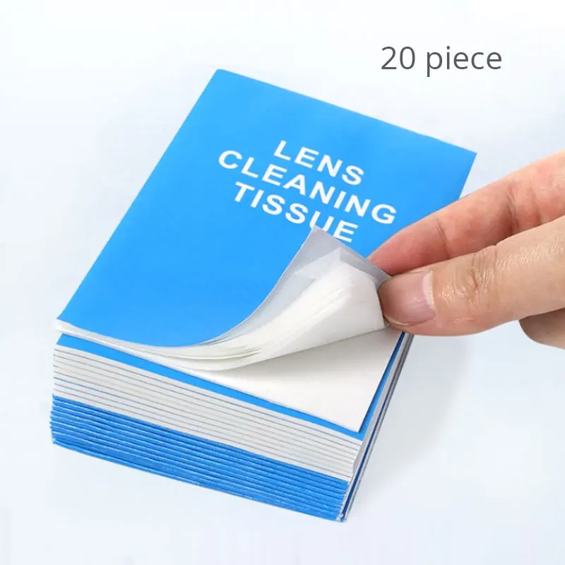 

20pcs 10x7.5cm Lens cleaning paper Microscope Camera Lens Cleaner tissue Glasses Wipe