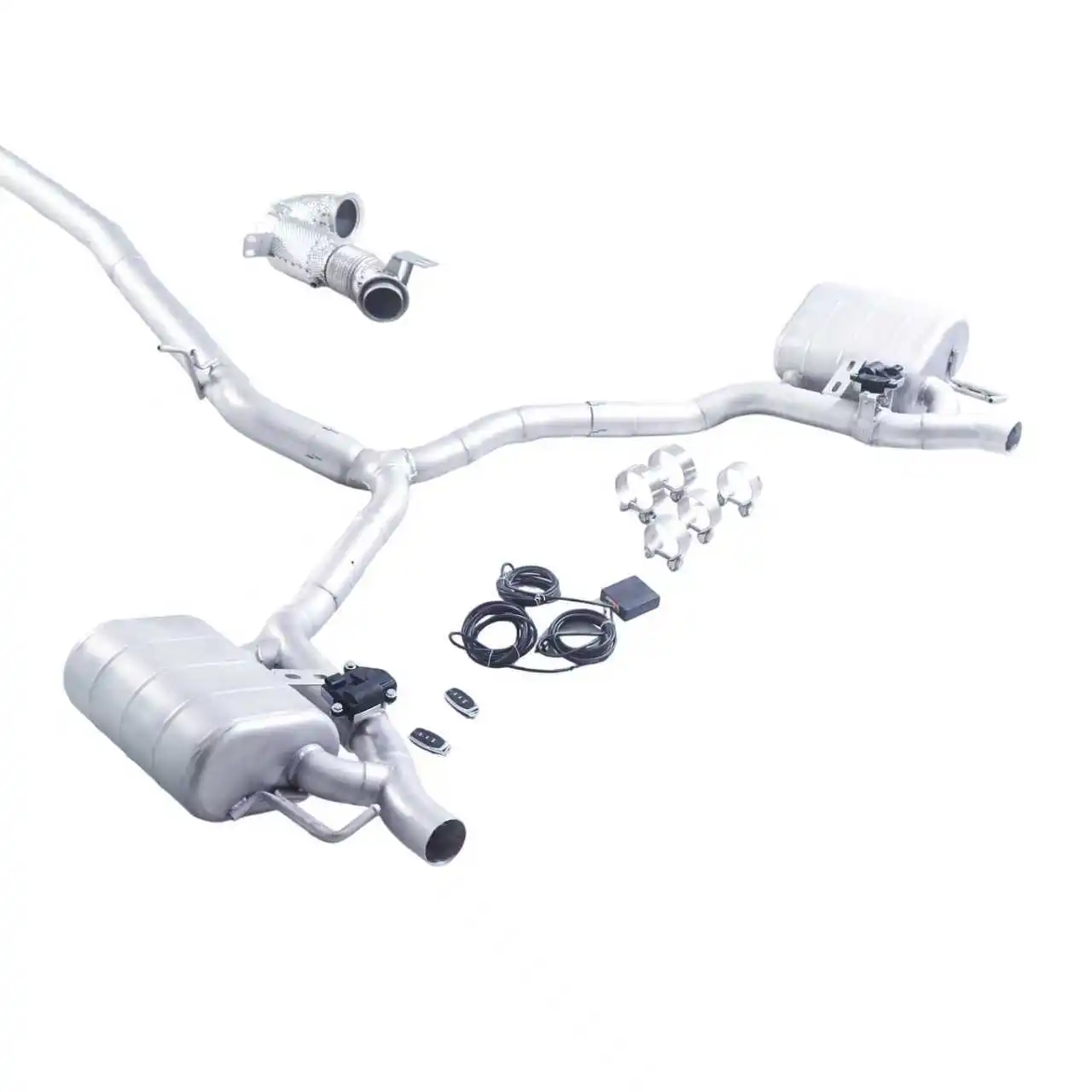 GFC exhaust/For 2019-2025 Benz GT50/CLS450/E53 3.0T X290 downspout + Catback stainless steel valve performance exhaust