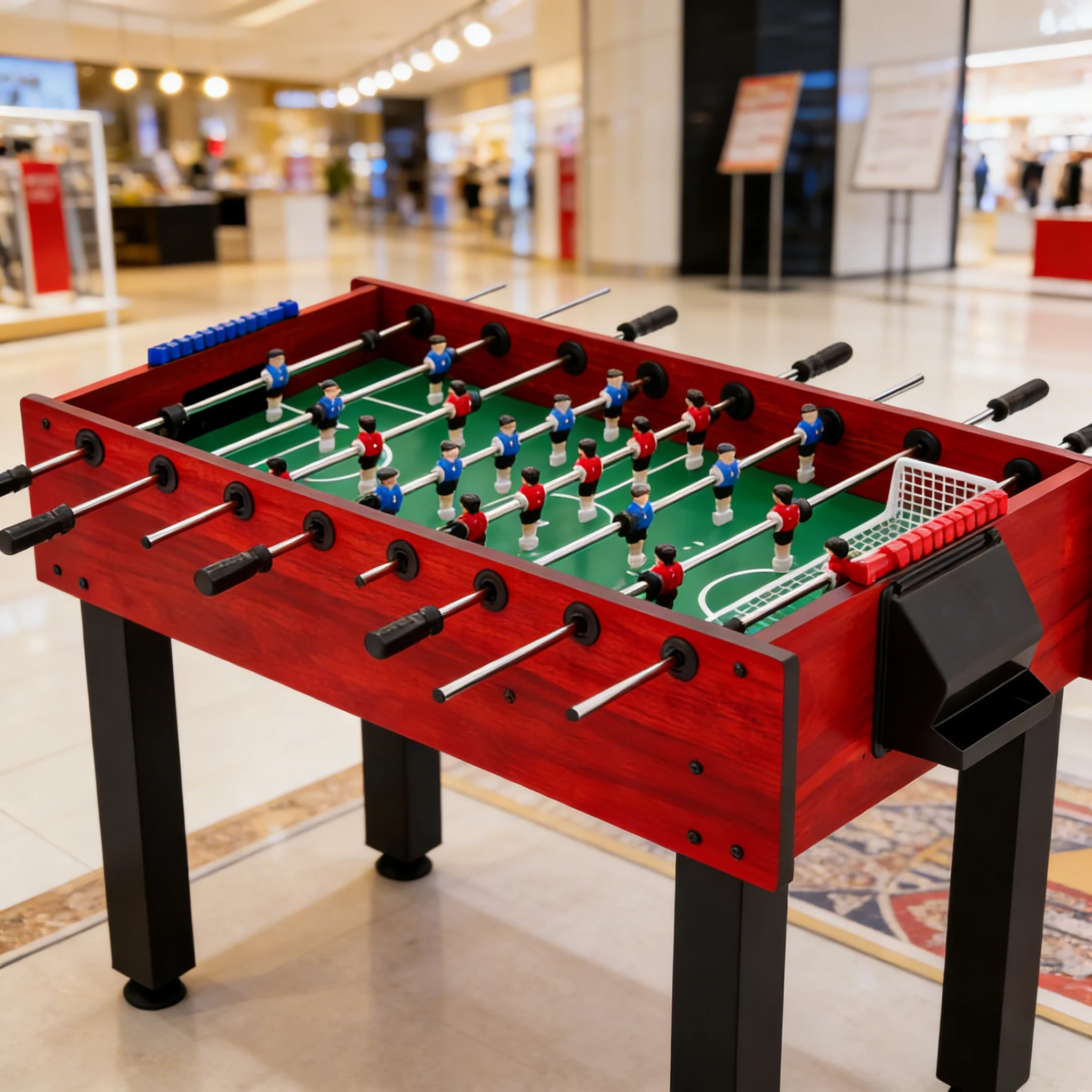 

Factory Direct Portable Wooden Soccer Table Mini Tabletop Soccer Game Compact Space Saving Gear For Kids Bedroom