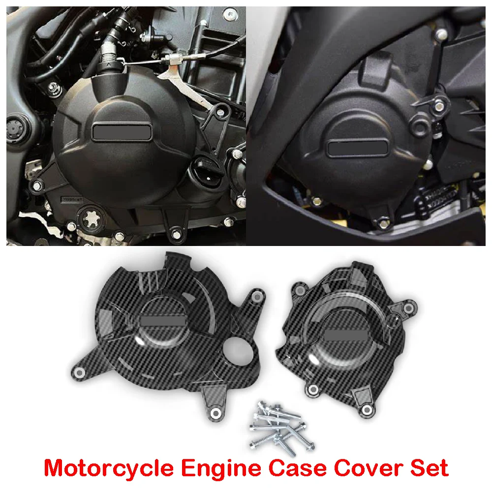 

Fits for Yamaha YZF R3 R25 YZF-R3 YZF-R25 ABS 2023 2024 Motorcycle Accessories Engine Stator Case Covers Secondary Guards Kits