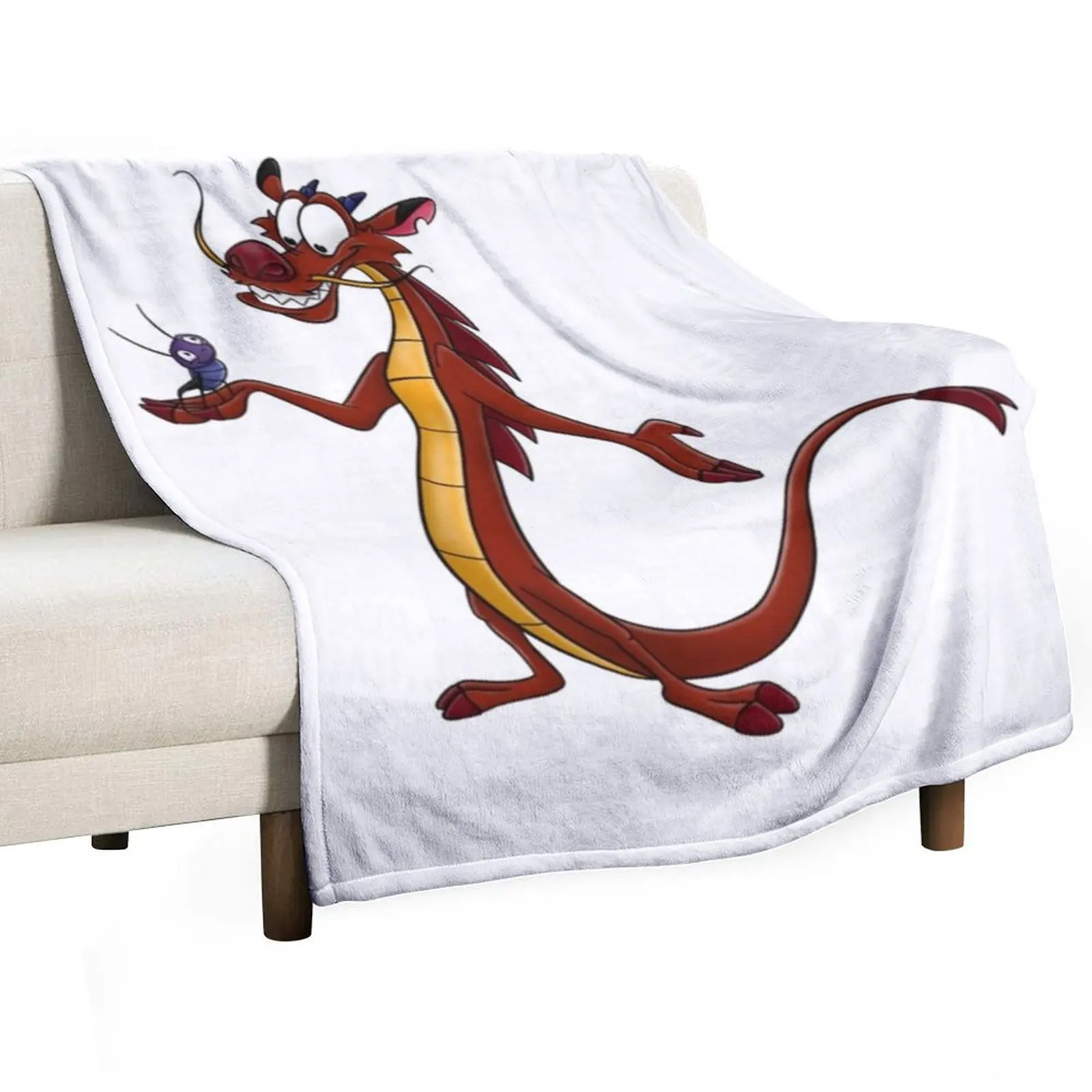 

Mushu and Cricket Throw Blanket Decorative Throw Softest Luxury Thicken Furrys Blankets