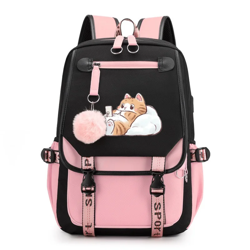 Anime Large Capacity Backpack 2025 New Color High Middle School Student Travel Practical Versatile Design School Bag