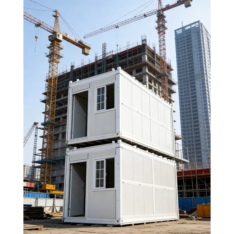 Rapid Construction 20ft Foldable Container House Z-Shaped Prefab Modular Home Winterized Sandwich Panel with Bathroom for Hotel
