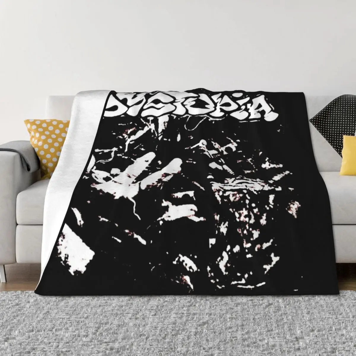 

Dystopia Band Throw Blanket Picnic Moving Blankets Sofas Of Decoration Blankets