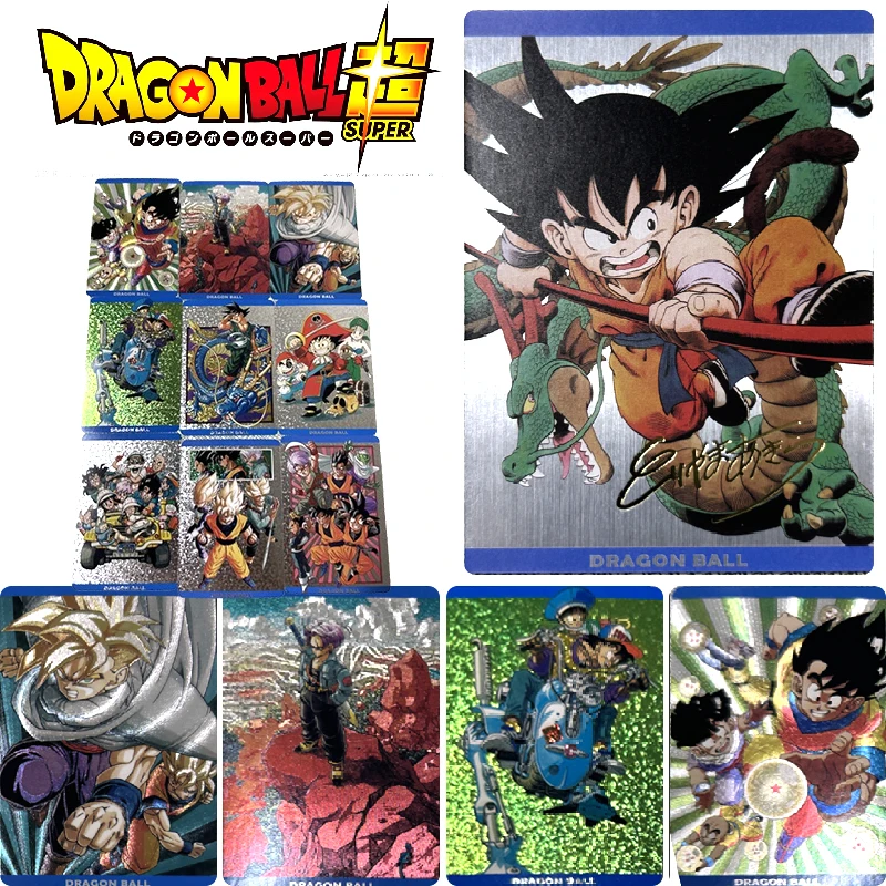 Dragon Ball Super Anime Characters Bulma Trunks Mye Krillin DIY Homemade Collection Card Christmas Birthday Gift Game Toys