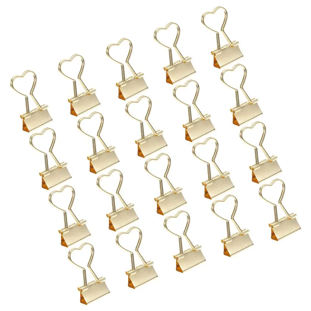 

20 Pcs Elliot Folder Binder Clips for Journaling Decorative Paper Holder Miniature Metal