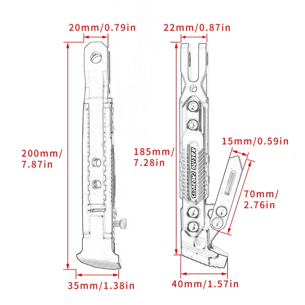 Универсальная подставка для мотоцикла с откидной ножкой кронштейн с боковой ножкой подставка для тяжелого подъема устойчивая рамка для крана