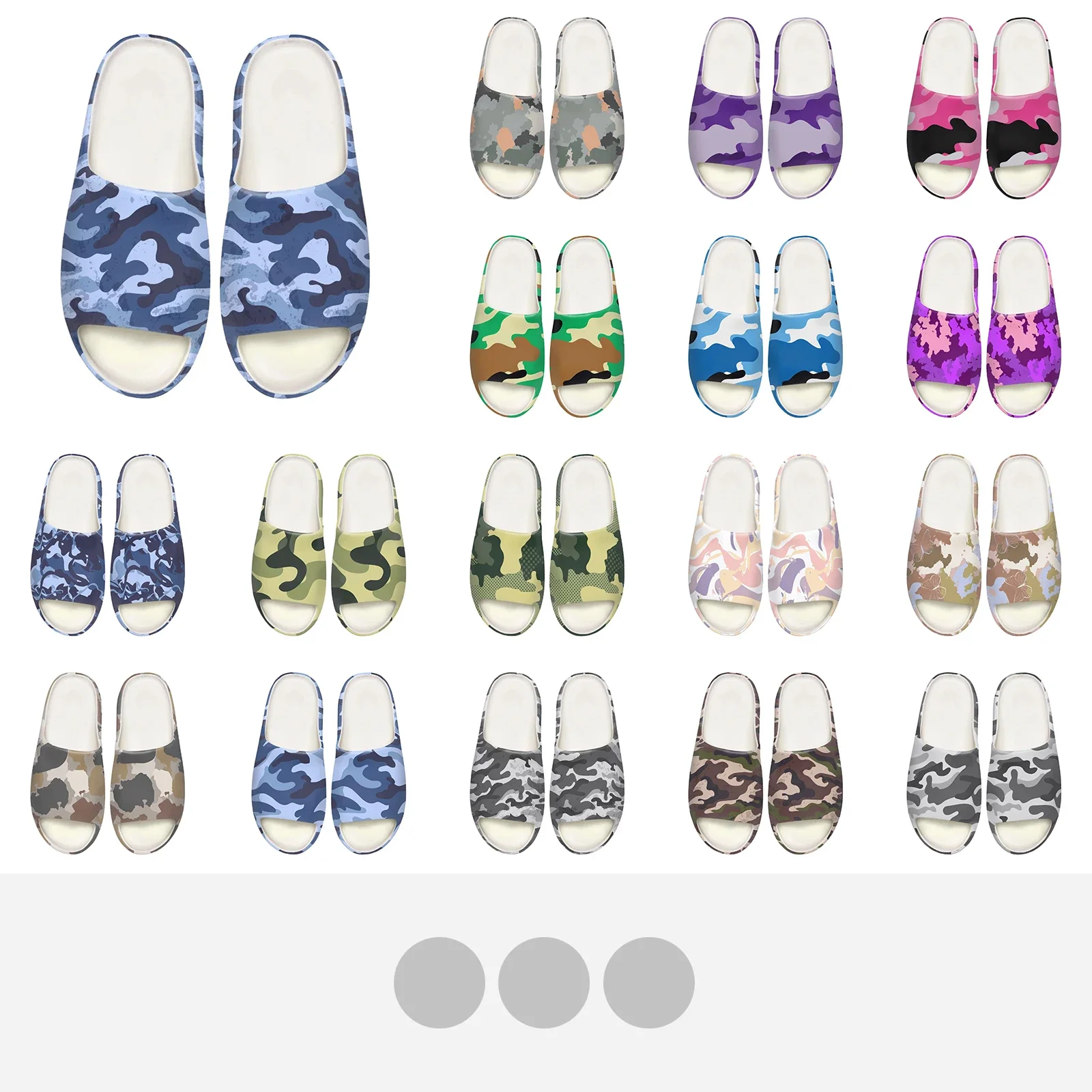 

Hot Sale New Style Unisex Camouflage Coconut Slippers Comfortable Soft EVA Material Outdoor Flat Shoes Fit Casual Everyday Wear