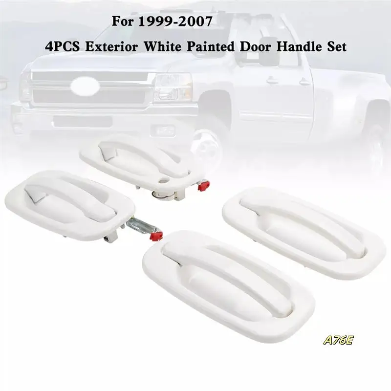 

4PCS Exterior Door Handle Set Painted For Silverado 1999-2007 19356468, 19356470, 19356469, 19356467 LHD