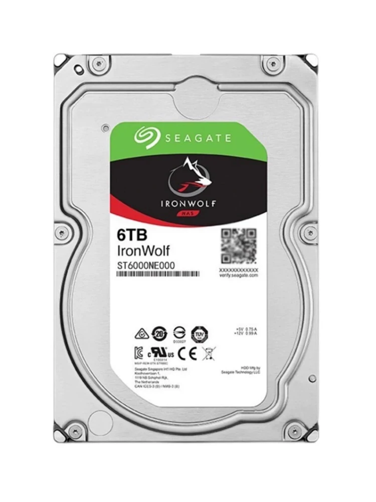 Voor Seagate St6000ne000 Ironwolf Pro Nas 256Mb 6Tb Interne 3.5 "Sata Harde Schijf Nieuw