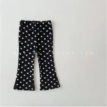 Girls' Flared Trousers | Soft Warm Pants for Autumn and Winter 6 Girls Fashionable Flared Pants for Autumn and Winter Comfort Soft and Warmth Material Designed Suitable Little Girls Daily Wear 6