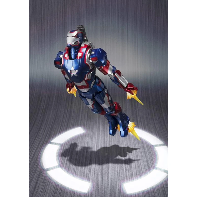 In Stock 100% Original Tamashi Nation Bandai S.H.Figuarts Shf Iron Man 3 Iron Patriot  Anime Action Collection Figures Model Toy