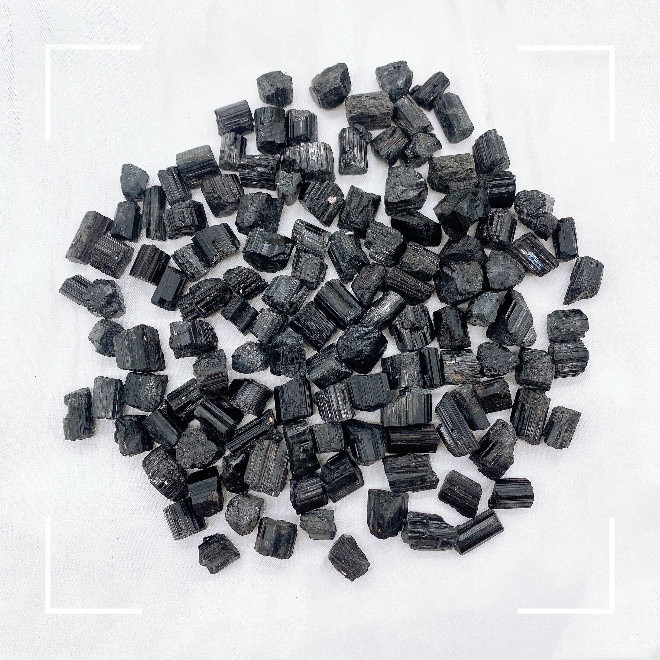 Natural Black Tourmaline Gravel Healing Advanced Collection Eliminate Magnetism Raw Gemstone Mineral Specimen Home Decoration