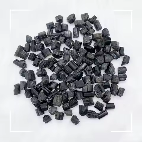 Natural Black Tourmaline Gravel Healing Advanced Collection Eliminate Magnetism Raw Gemstone Mineral Specimen Home Decoration