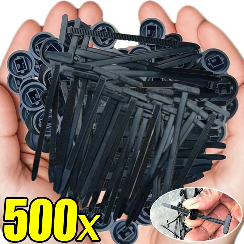 500/1 pz Nylon Universale Fascette Fibbia Heavy Duty Autobloccante Fascette In Nylon Supporto multiuso Fascette In Plastica Strumenti