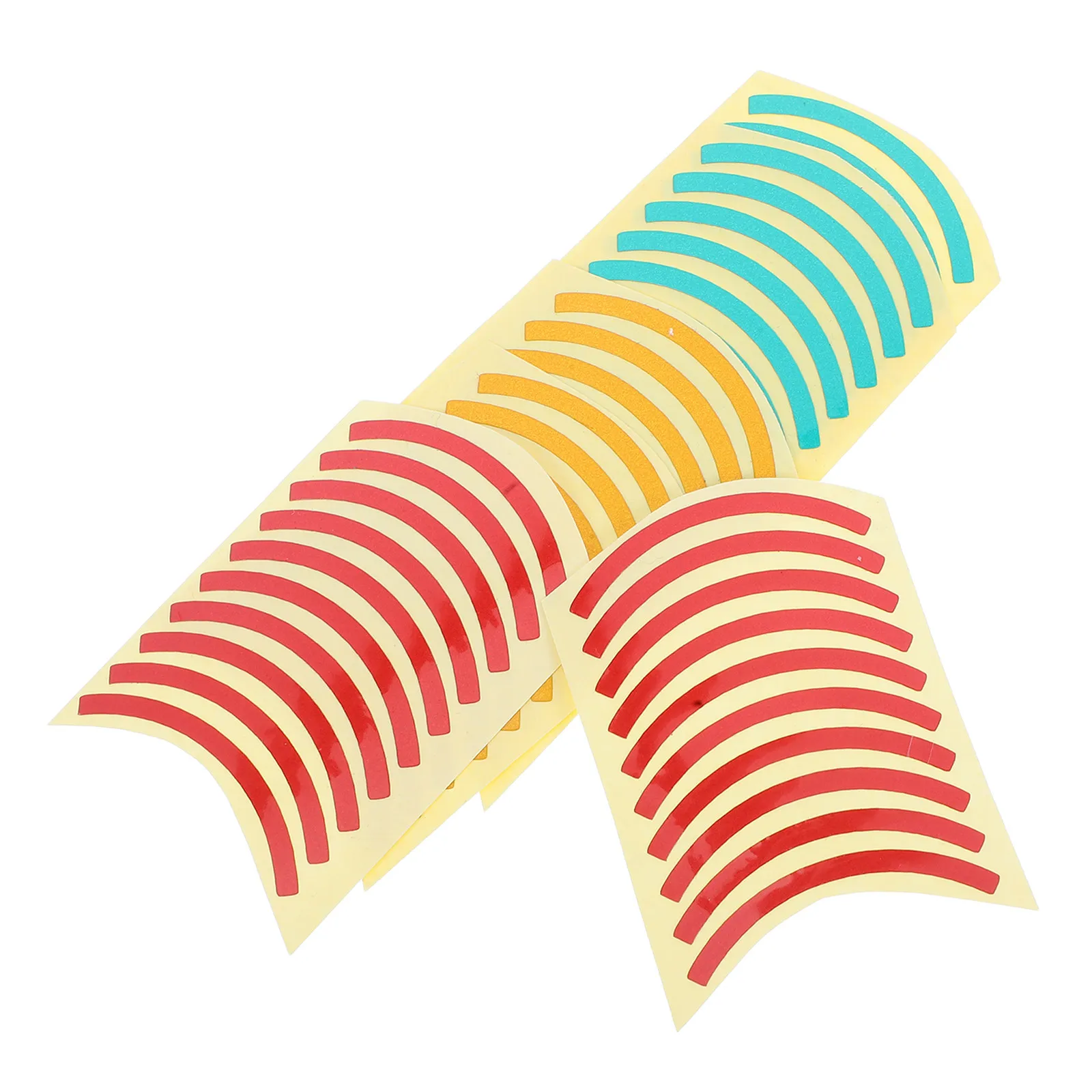 

60Pcs Industrial Pressure Gauge Labels Tri-Color Reflective Quarter-Circle Safety Stickers Waterproof Uv-Protected Adhesive